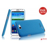 Чехол ImaK Для Samsung Galaxy Note 2 N7100 (Raindrop Голубой) + Защитная Плёнка (голубой)